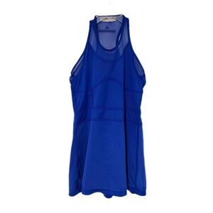 Stella McCartney X Adidas Mesh Tennis Dress With Bra Size L Royal Blue